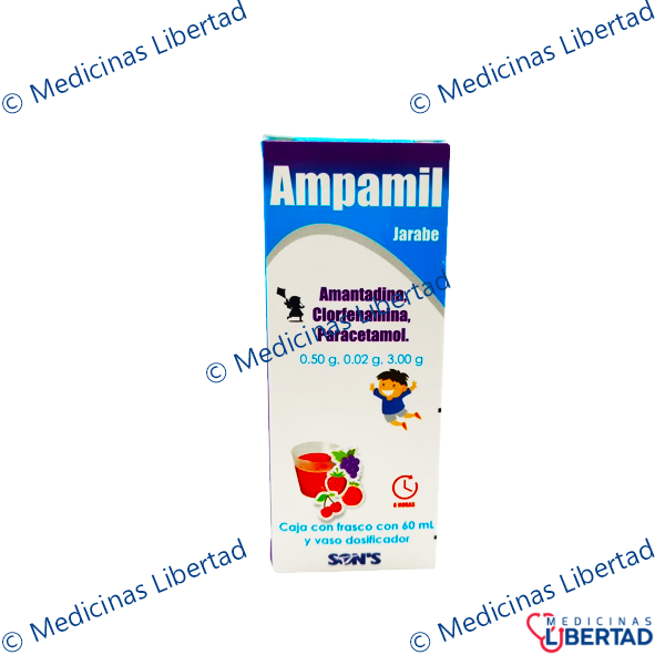 AMPAMIL ( clorfenamina paracetamol amantadina ) JAR 60 ML