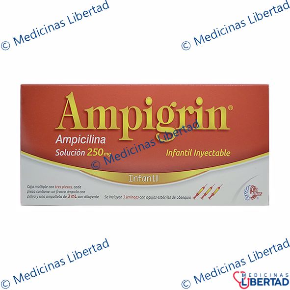 AMPIGRIN INFANTIL C/JERINGAS Solucion Inyectable c/3