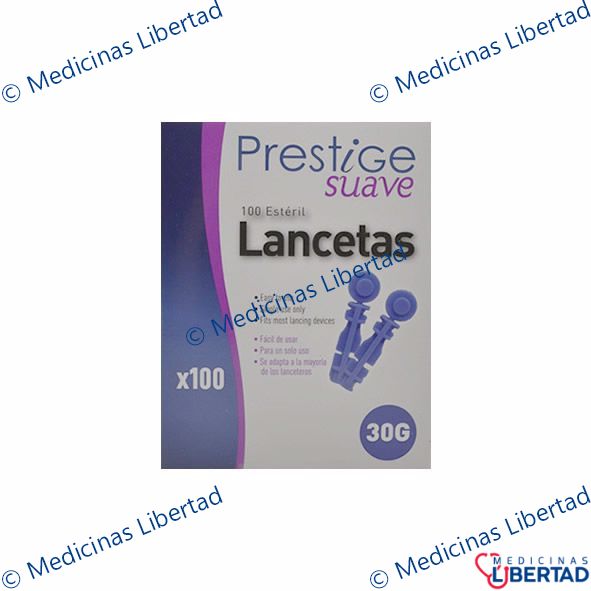 LANCETAS PRESTIGE SUAVE UNIVERSAL NIPRO 30G C/100