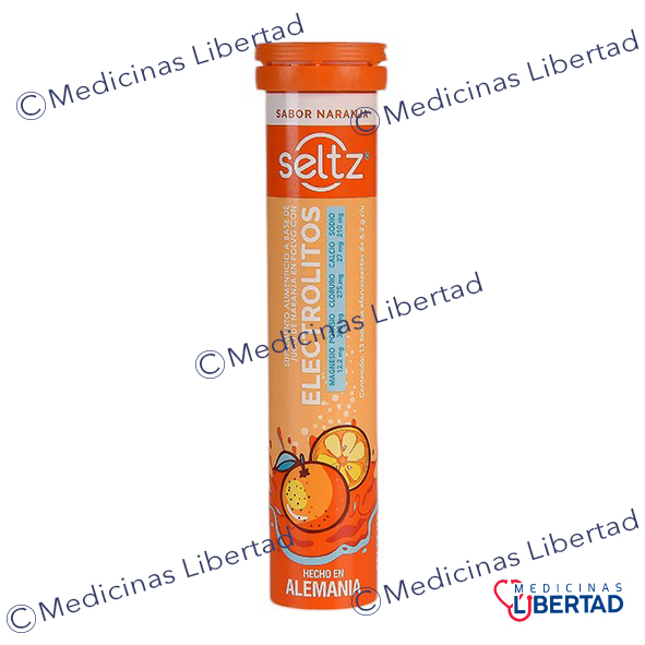 SELTZ ELECTROLITOS NARANJA tabletas efervescentes C/13