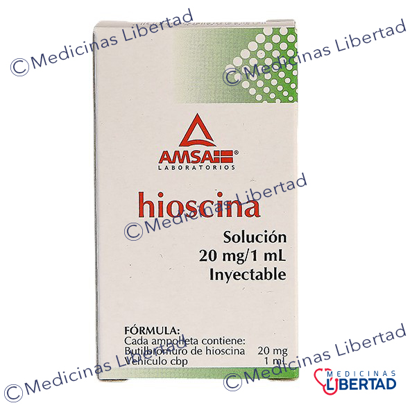 HIOSCINA  AMSA  20MG / 1ML  AMPULA  C/3