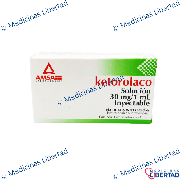 KETOROLACO AMSA - Solucion Inyectable - c/3