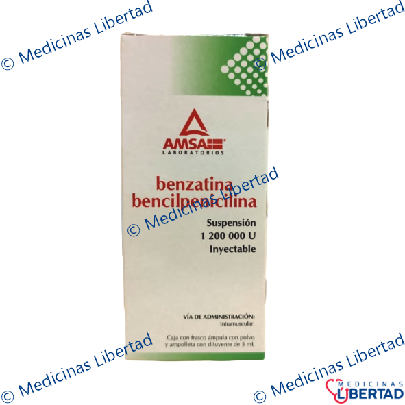 BENZATINA BENCILPENICILINA 1200000 INY 5 ML