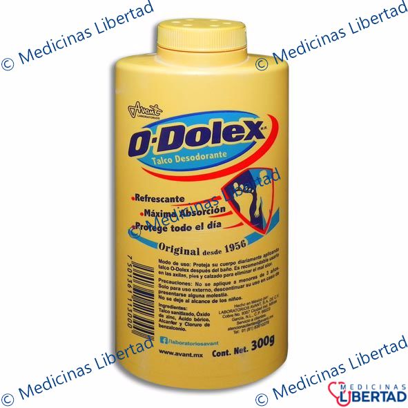 O-DOLEX TALCO DESODORANTE 300 G