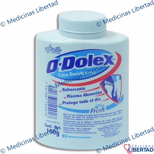 O-DOLEX FRESH TALCO DESODORANTE 150 G