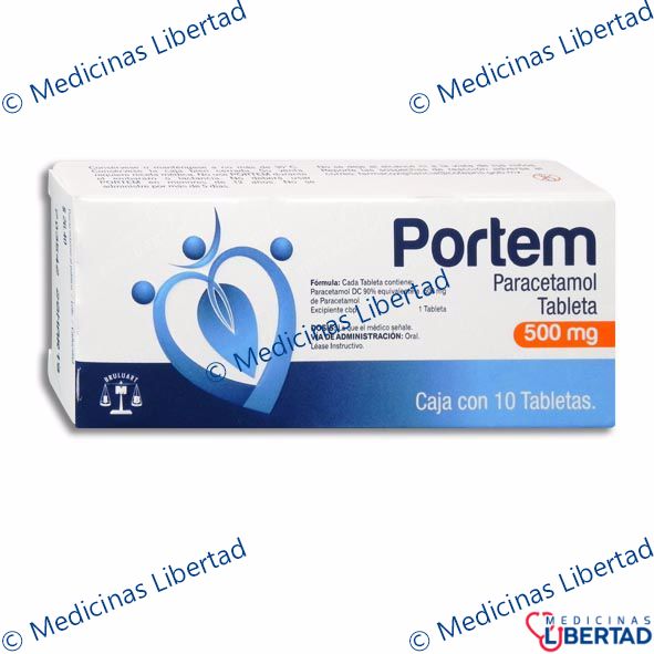 PORTEM 500MG - Tabletas - c/10