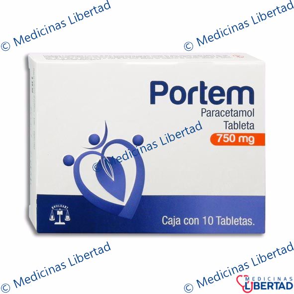 PORTEM 750 mg tabletas c/10