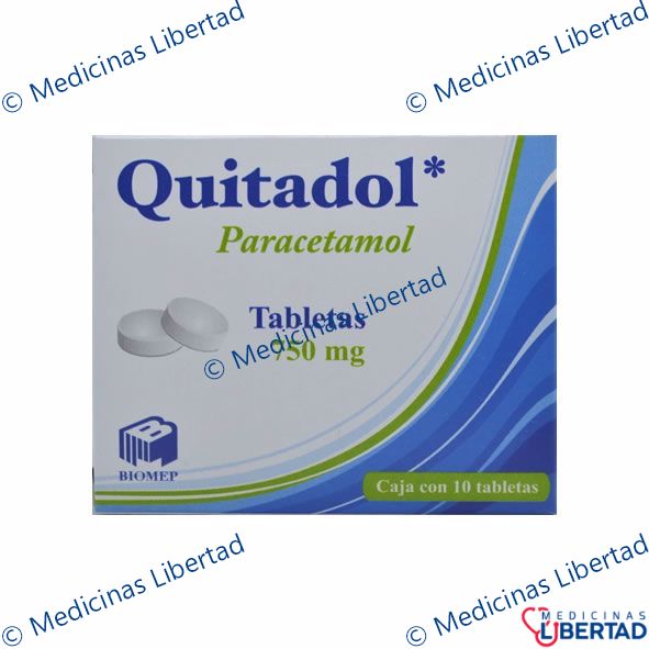 QUITADOL  750MG TABLETAS C/10