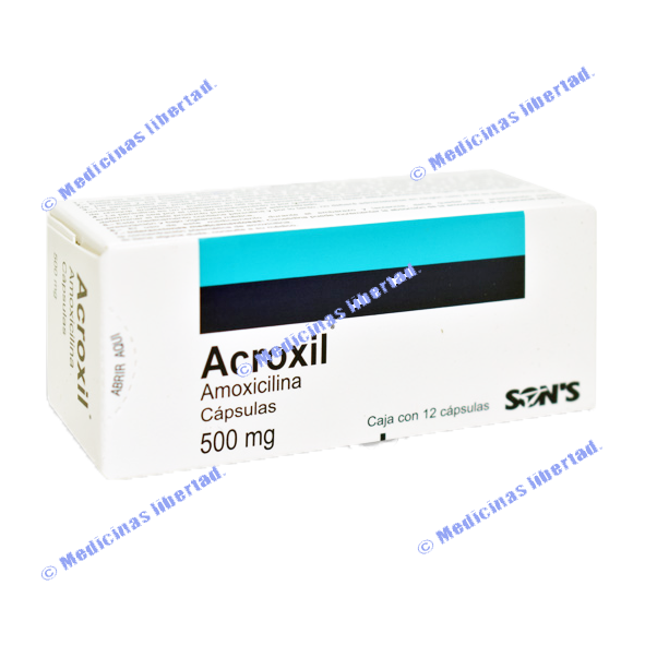 ACROXIL C 500 mg CAPSULAS C/12