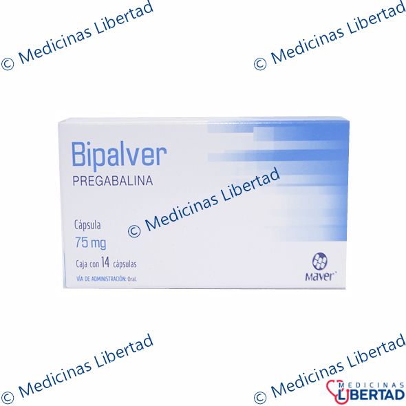 BIPALVER 75 mg Capsulas c/14