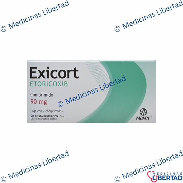 EXICORT 90 MG COMPRIMIDOS C/7