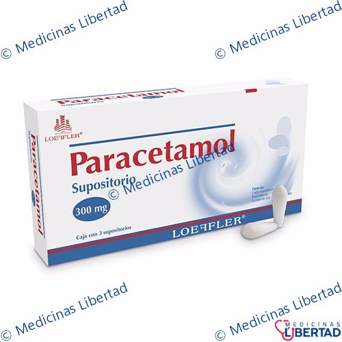 PARACETAMOL LOEFFLER Supositorios c/3