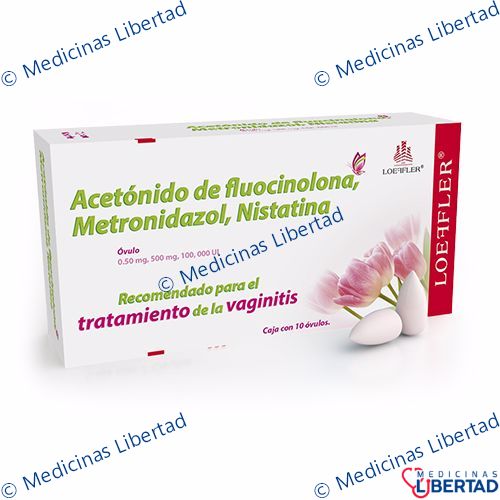 GYNOFFLER /FLUOCINOLONA, METRONIDAZOL, NISTATINA OVULOS C/10