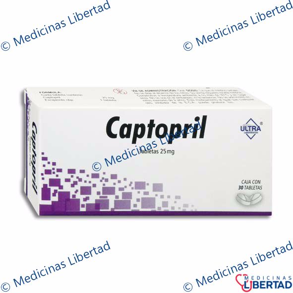 CAPTOPRIL ULTRA 25 mg  Tabletas c/30