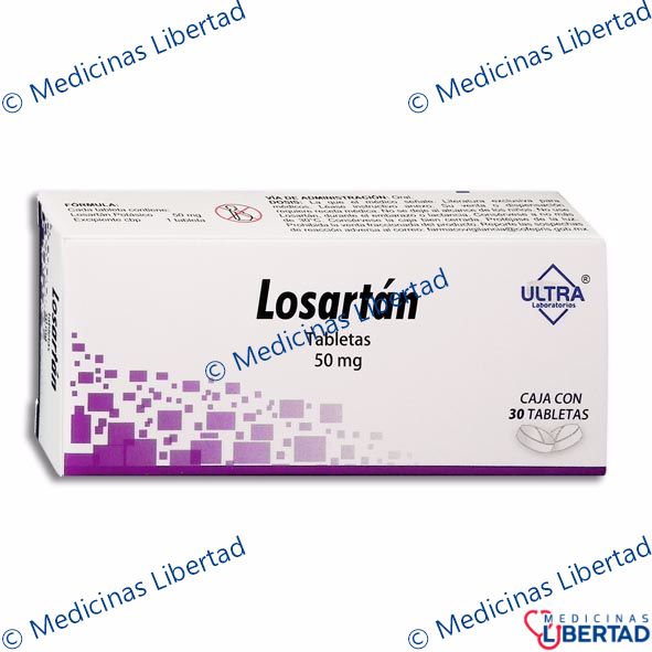 LOSARTAN 50 MG ULTRA TABLETAS C/30