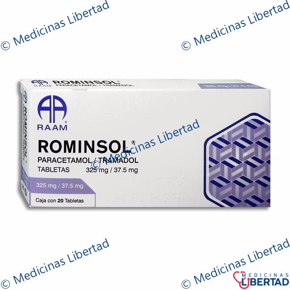 ROMINSOL(PARACETAMOL/TRAMADOL)TABLETAS C/20