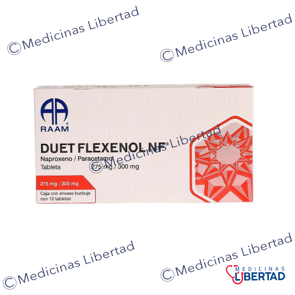 DUETFLEXENOLNF 275/300 MG TABS C/12