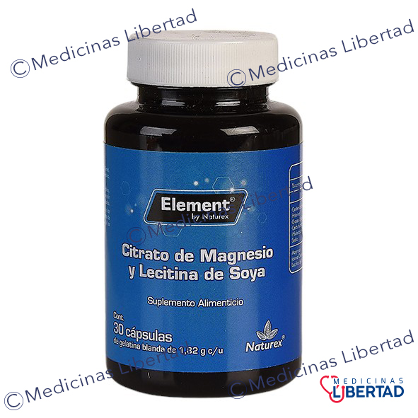 CITRATO DE MAGNESIO CON LECITINA DE SOYA C/30 CAPSULAS