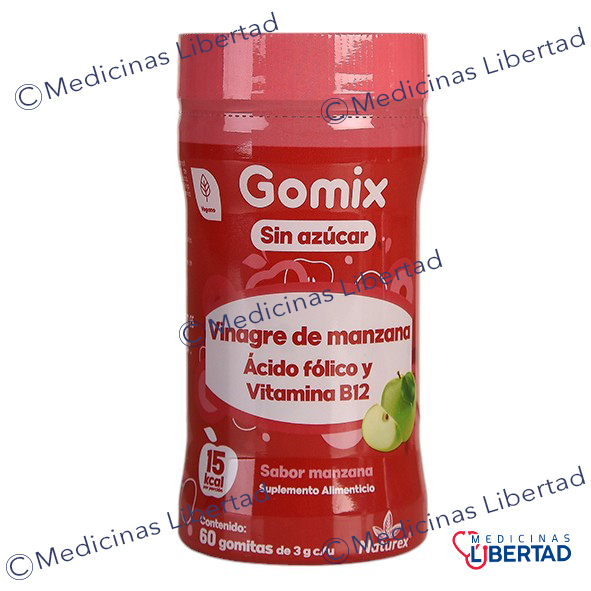 GOMIX VINAGRE DE MANZANA C/60 GOMITAS