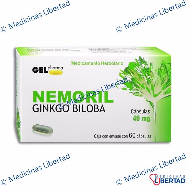 NEMORIL GINKGO BILOBA 40MG CAPSULAS  C/30