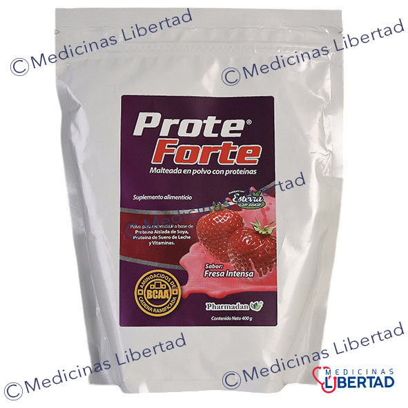 PROTE FORTE FRESA 400G 0% AZUCAR