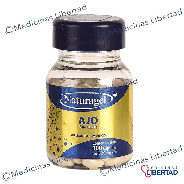 AJO SIN OLOR 520 mg c/100 CAPSULAS