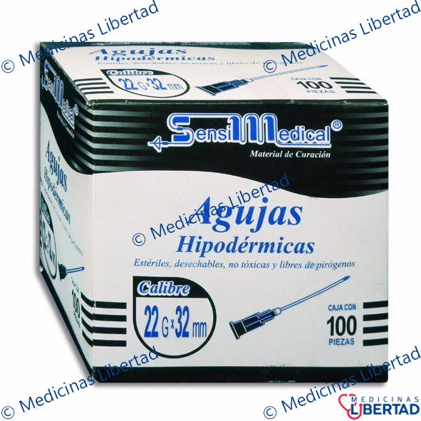 AGUJA HIP SENSIMEDICAL 22X32  C/100