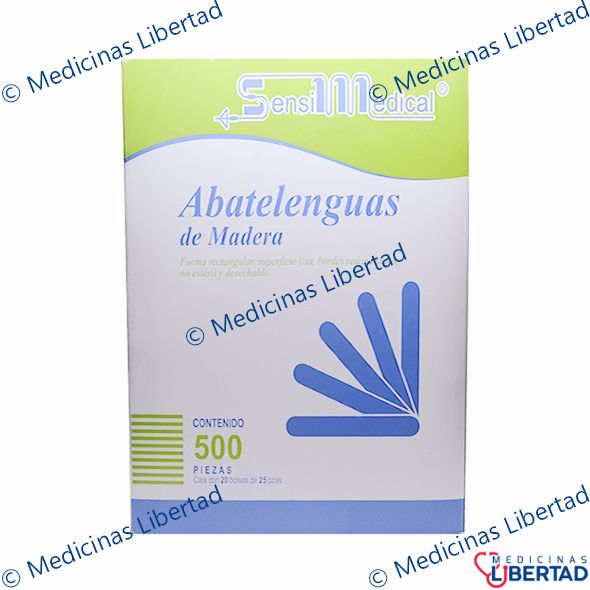 ABATELENGUAS DE MADERA SENSIMEDICAL (20B/25) BOLSA C/500