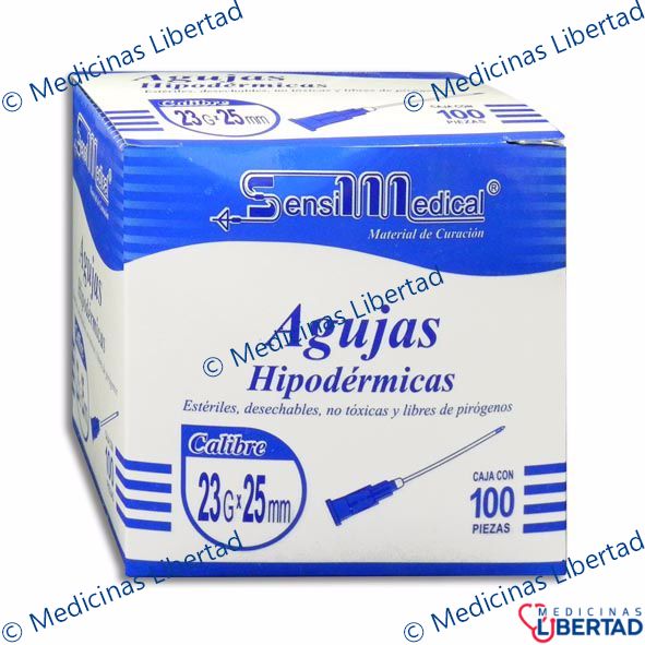 AGUJA HIP SENSIMEDICAL 23X25  C/100