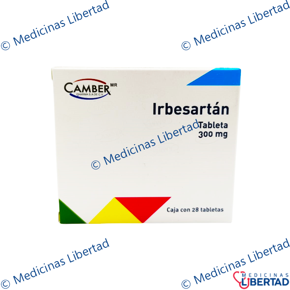 IRBESARTAN 300 MG CAMBER TABLETAS C/28