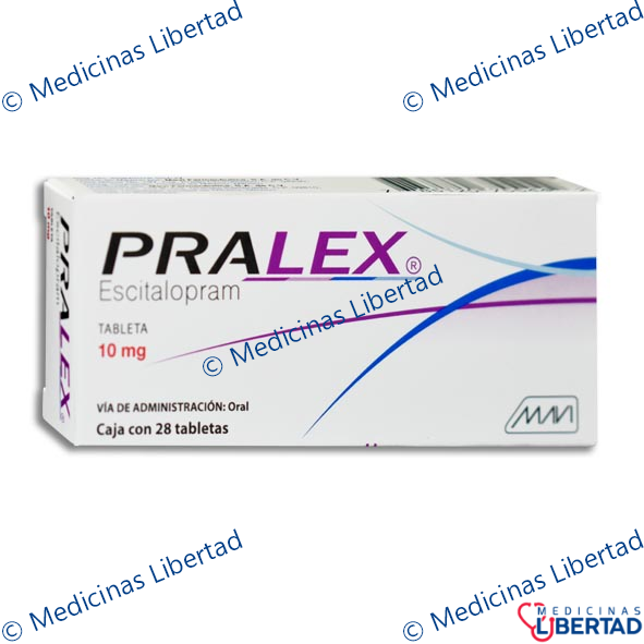 PRALEX 10mg. (ESCITALOPRAM) TAB C/28