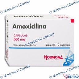 [7501385490521] AMOXICILINA 500MG HORMONA Capsulas c/12