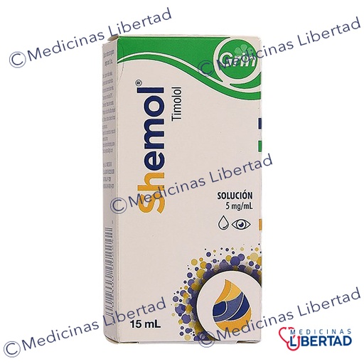 [008400002242] SHEMOL 5MG ( TIMOLOL ) SOLUCION OFTALMICA 15 ML