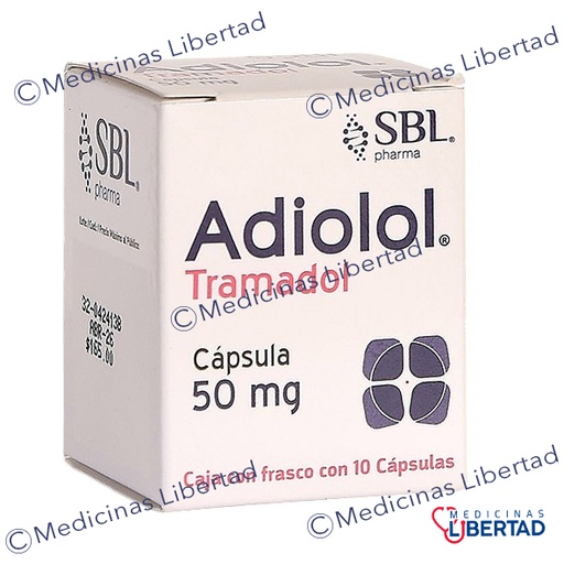 [725742761971] ADIOLOL ( TRAMADOL )  50 MG C/10 CAPSULAS