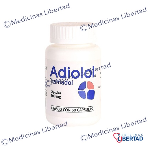 [7257427621698] ADIOLOL ( TRAMADOL )  100 MG FRASCO C/60 CAPSULAS