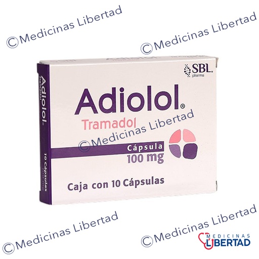 [725742762190] ADIOLOL ( TRAMADOL )  100 MG C/10 CAPSULAS