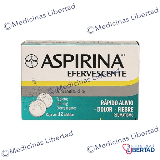 [7501008496701] ASPIRINA EFERVECENTE 500MG C/12 TABS