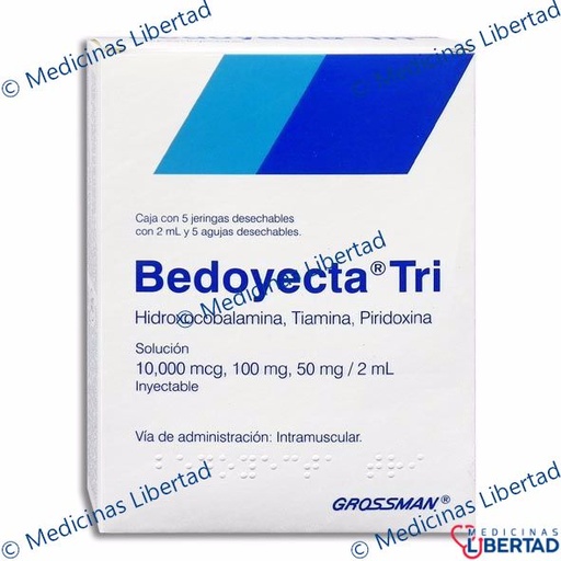 [7501123013302] BEDOYECTA- TRI INYECTABLE  C/5