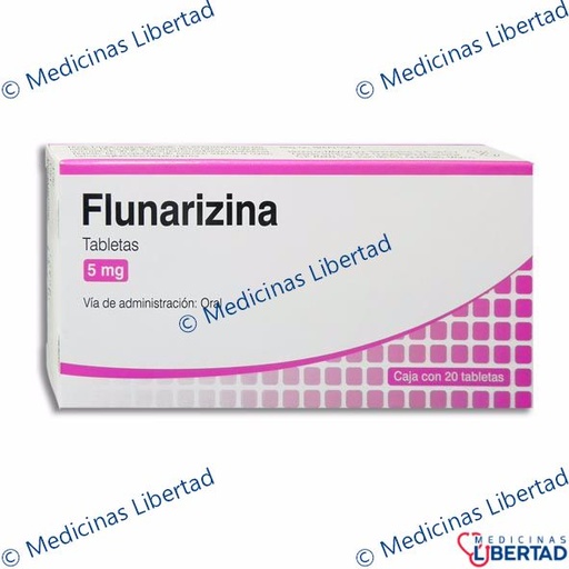 [7501188850058] FLUNARIZINA ATLANTIS 5 Mg TABLETAS c/20