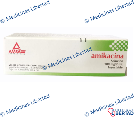 [7501349020740] AMIKACINA 100MG AMSA - Solucion Inyectable - c/1