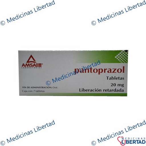 [7501349022485] PANTOPRAZOL AMSA 20 mg Tabletas c/7
