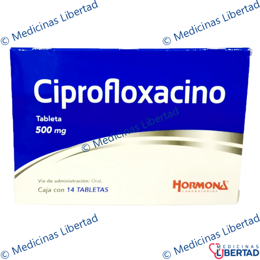 [7501385492273] CIPROFLOXACINO HORMONA 500 MG TAB C/14