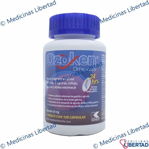 [7501493801387] OZOKEN (OMEPRAZOL) KENER CAPSULAS FCO C/120