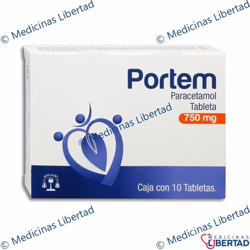 [7501537168995] PORTEM 750 mg tabletas c/10