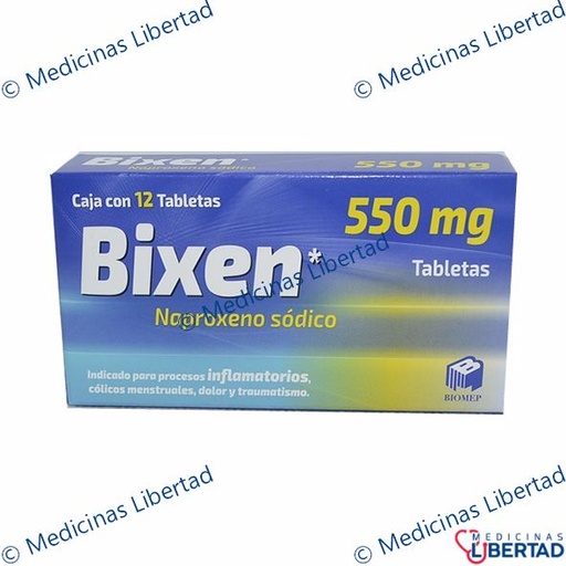 [7501573908104] BIXEN 550MG-Tabletas- c/12