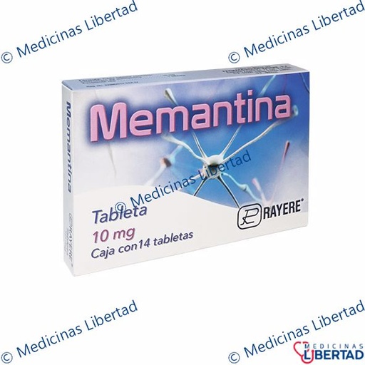 [7502003389975] MEMANTINA 10MG RAYERE Tabletas c/14
