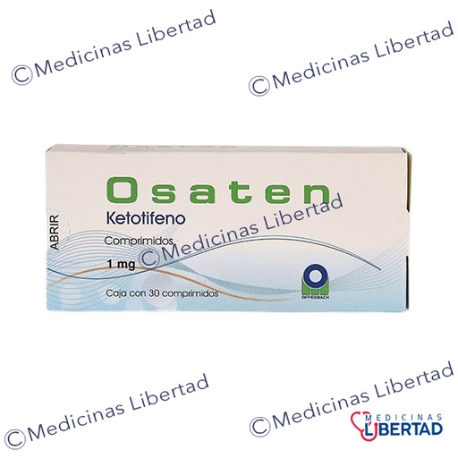 [7502004402802] OSATEN (KETOTIFENO) 1MG C/30
