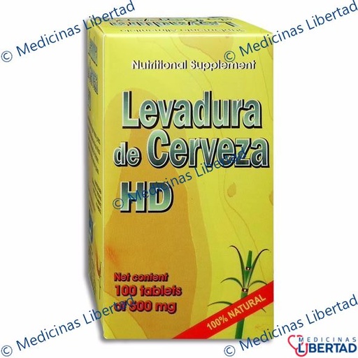 [7502008980573] LEVADURA DE CERVEZA HD-TABLETAS  C/100