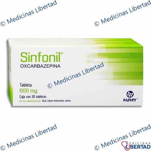 [7502009744587] SINFONIL 600MG Tabletas c/20
