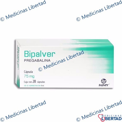 [7502009745423] BIPALVER 75MG Capsulas c/28